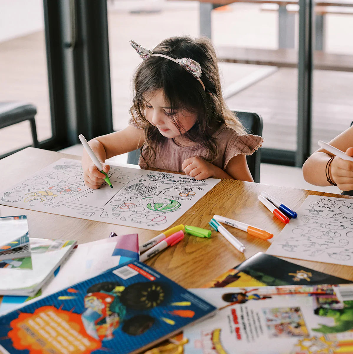 Discover Endless Fun with HeyDoodle Reusable Placemats at Shrimps