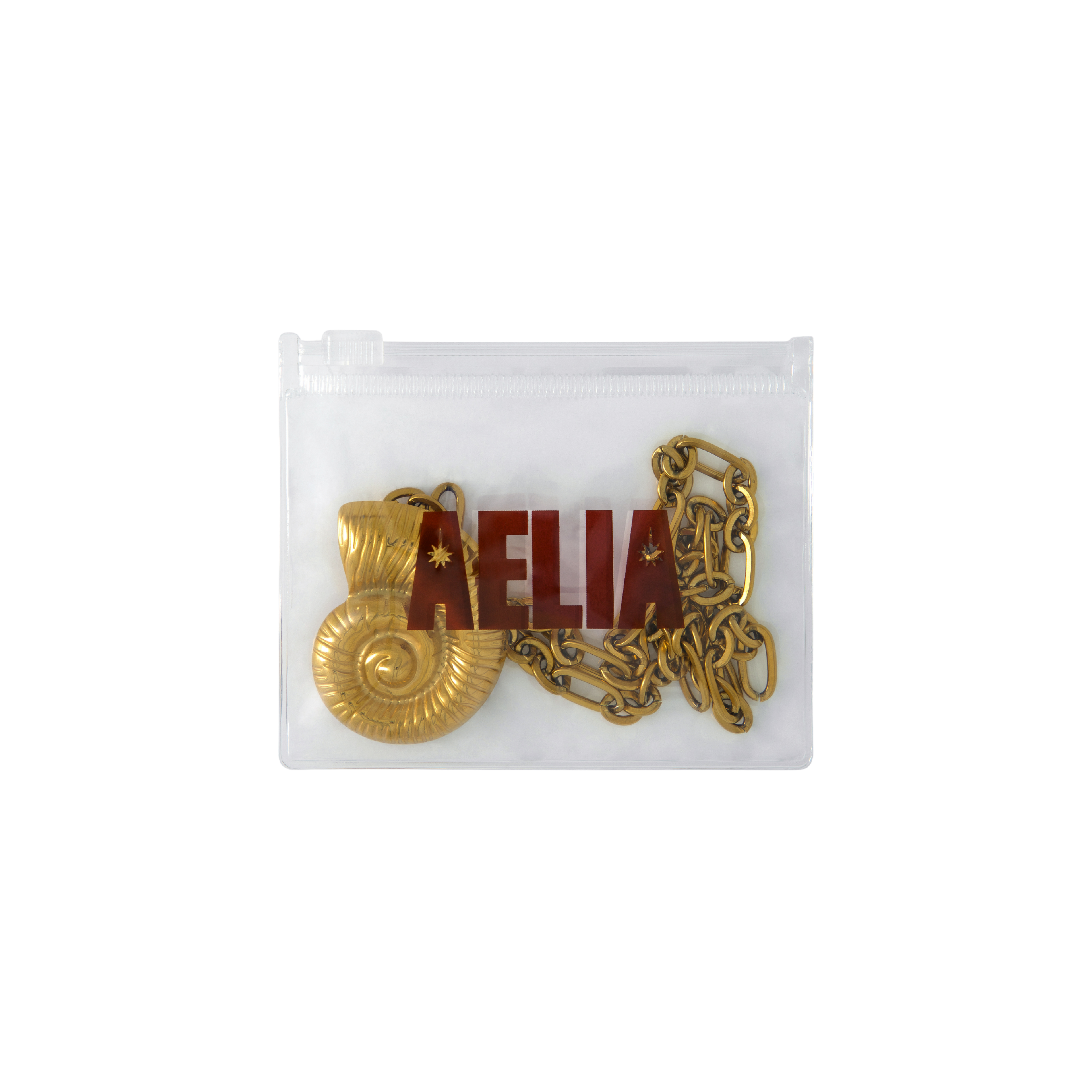 Golden Ammonite Necklace