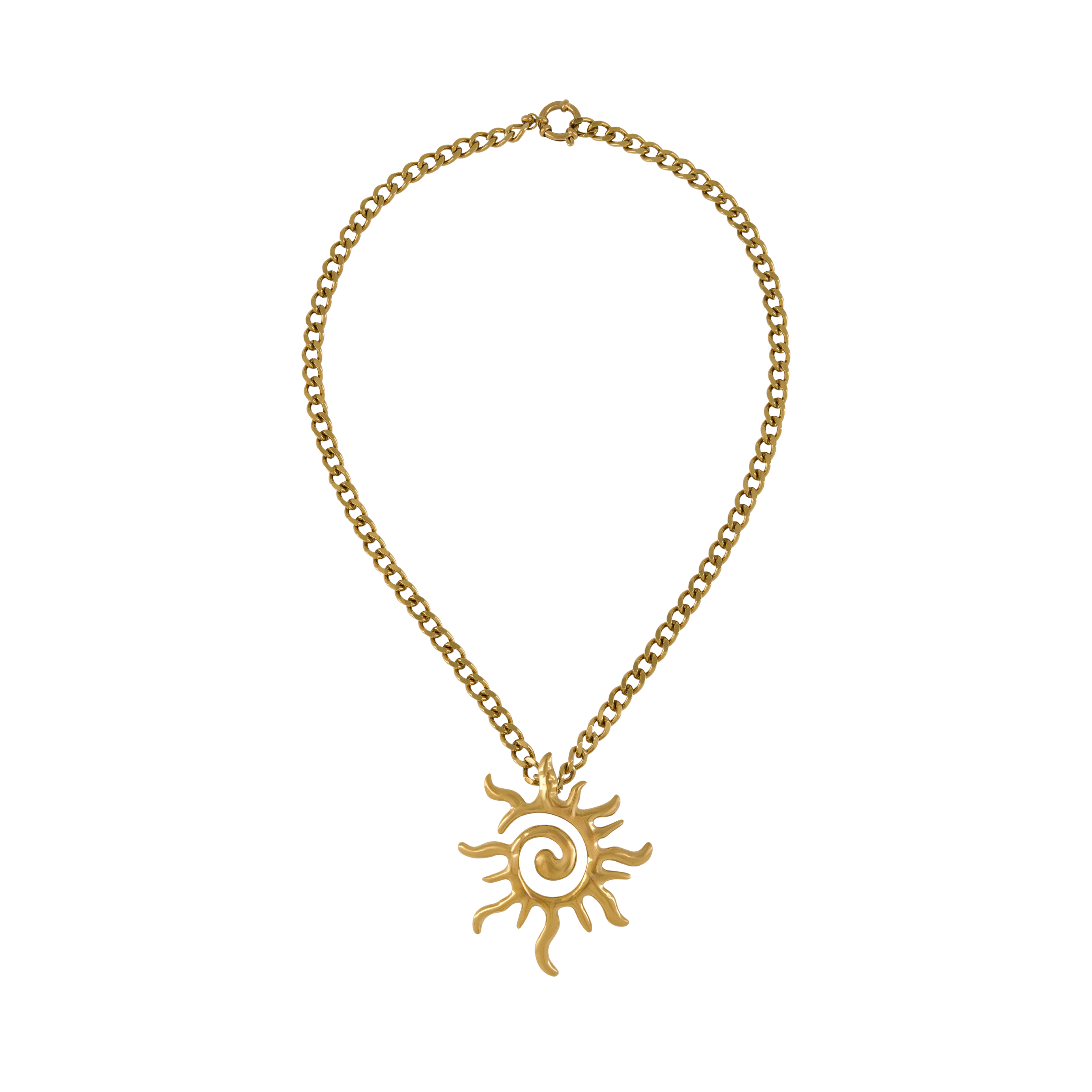 Sol Spiral Chain Necklace
