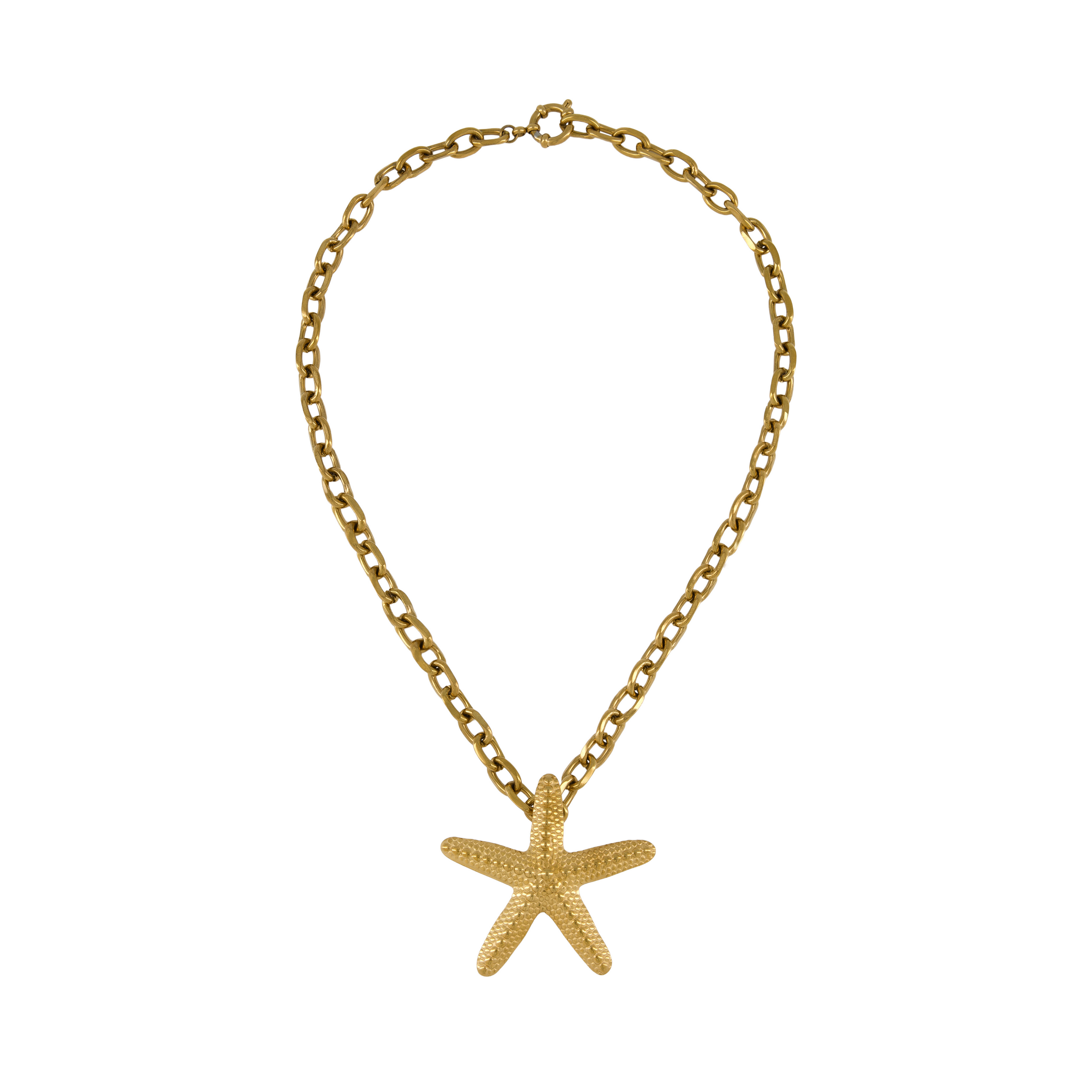 Golden Starfish Necklace