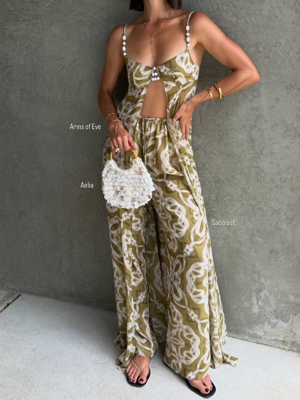 The Amalfi Pearl Bamboo Bag