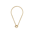 Gold Chain with Charm 18k Gold Plated Necklace