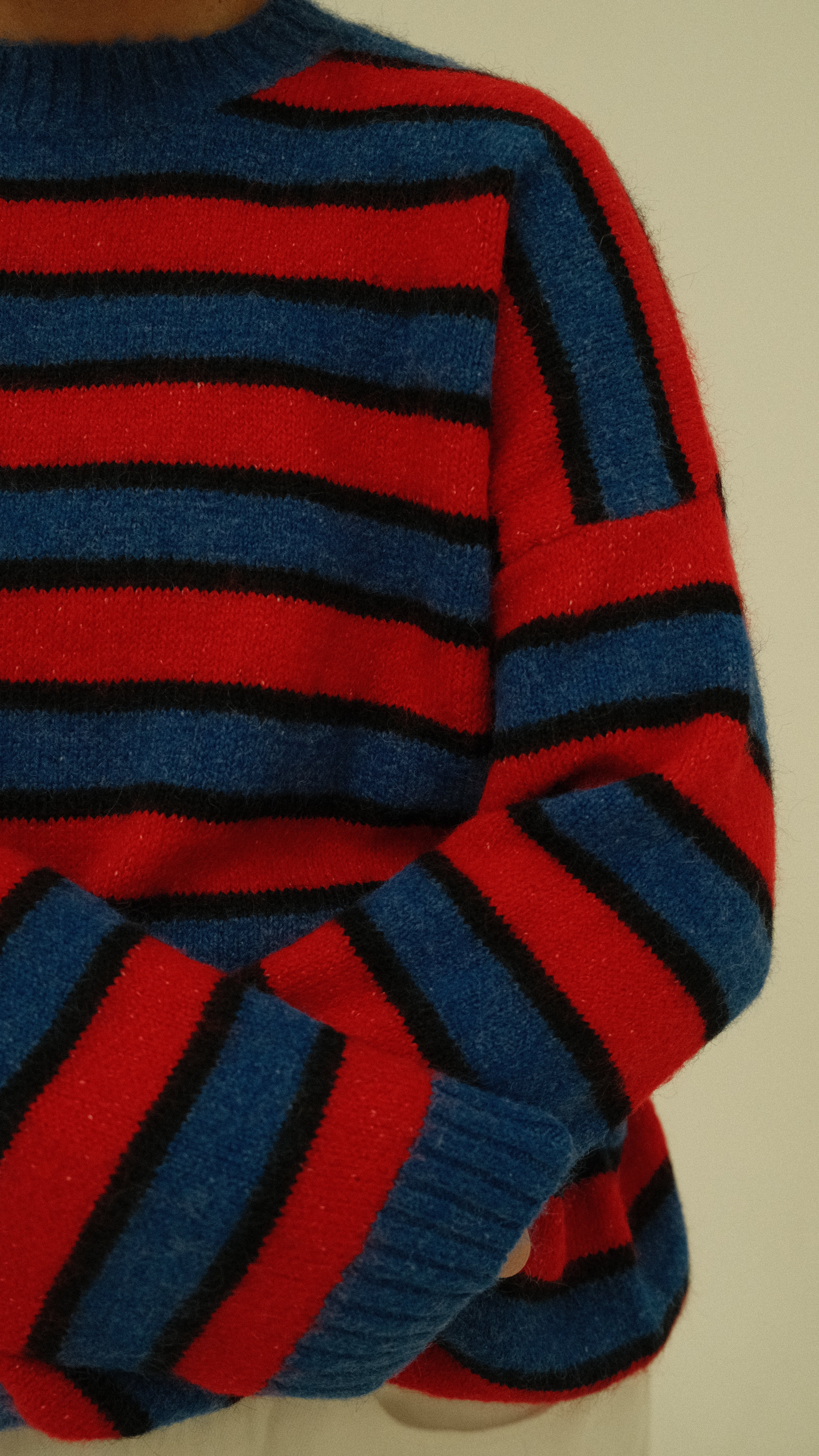 Isabel Knit - Blue / Red Stripe