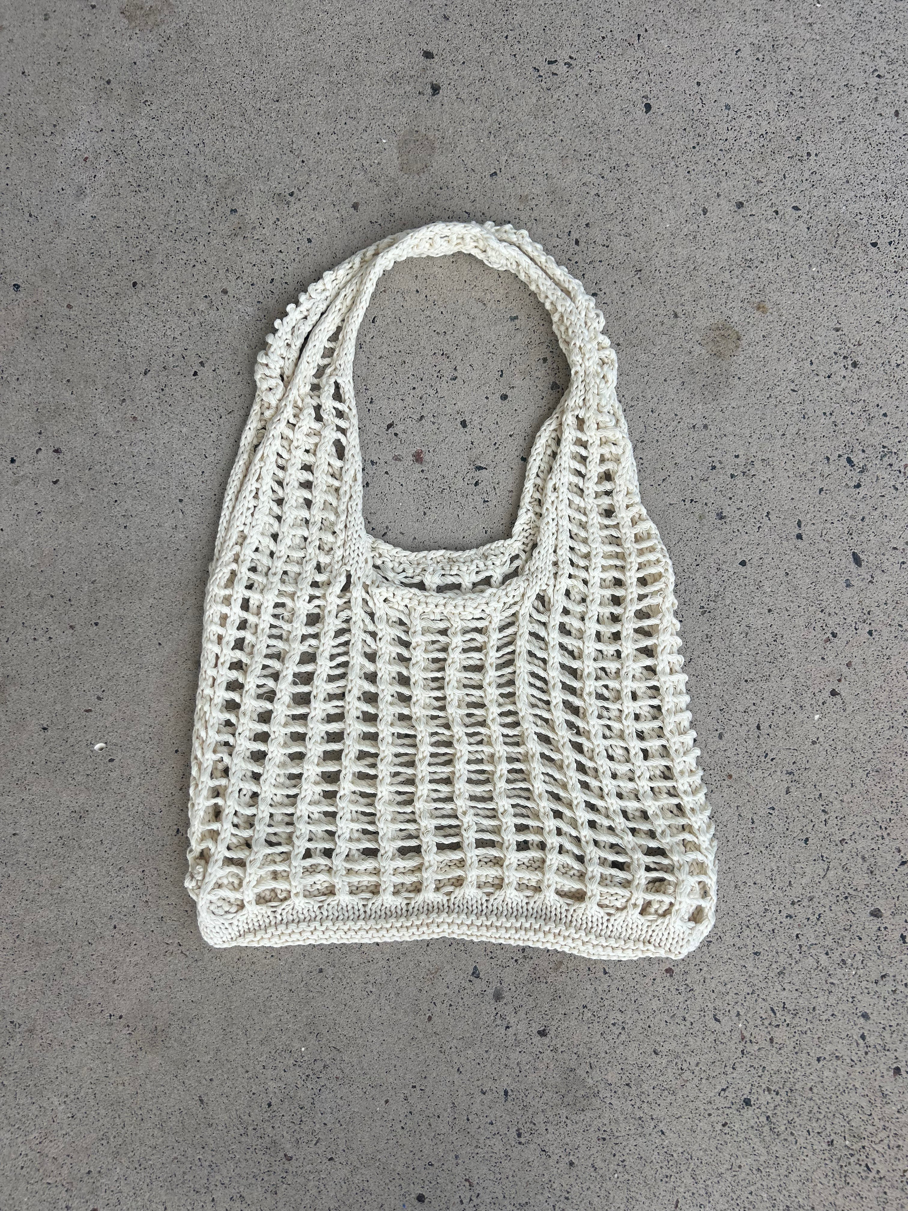 Coastal Crochet Carryall Bag