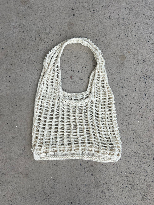 Coastal Crochet Carryall Bag