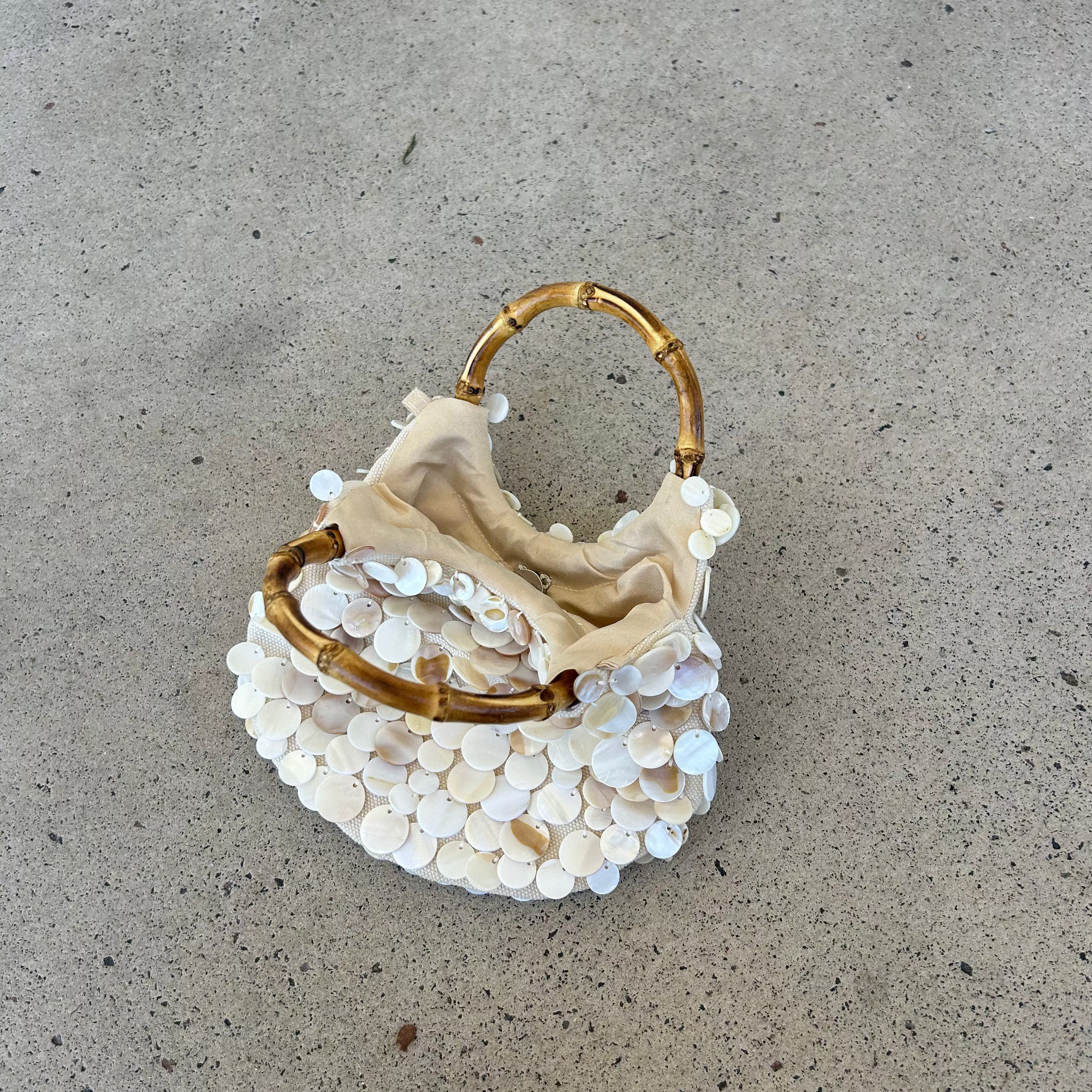 The Amalfi Pearl Bamboo Bag