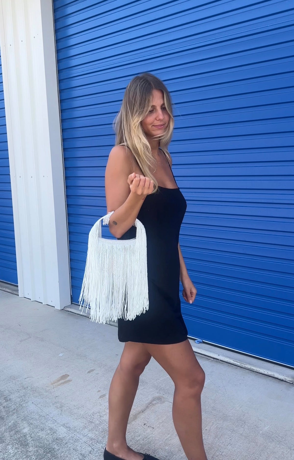 The Dolly Tassel Bag White