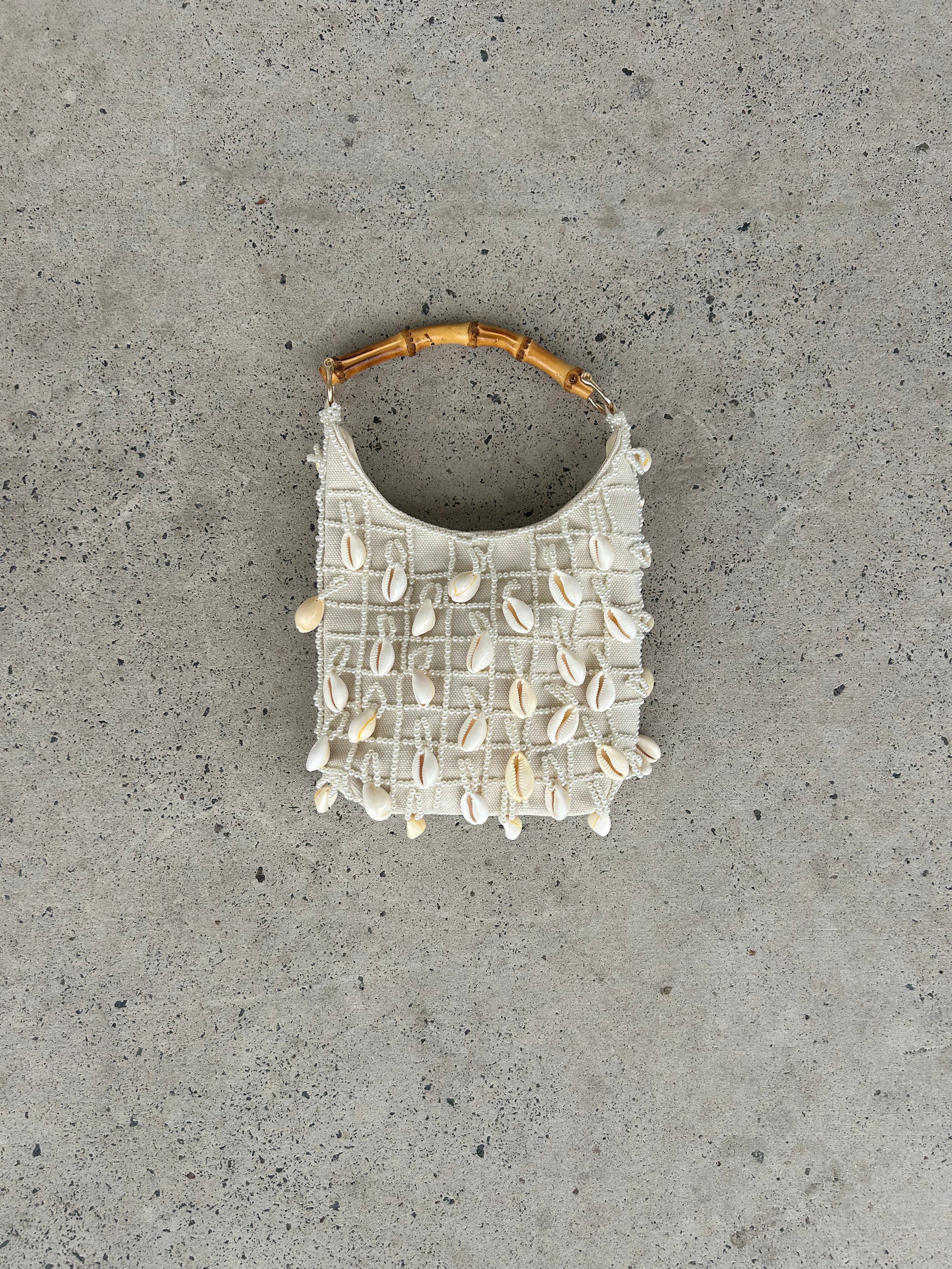 Cowrie & Pearl Embellished Bag