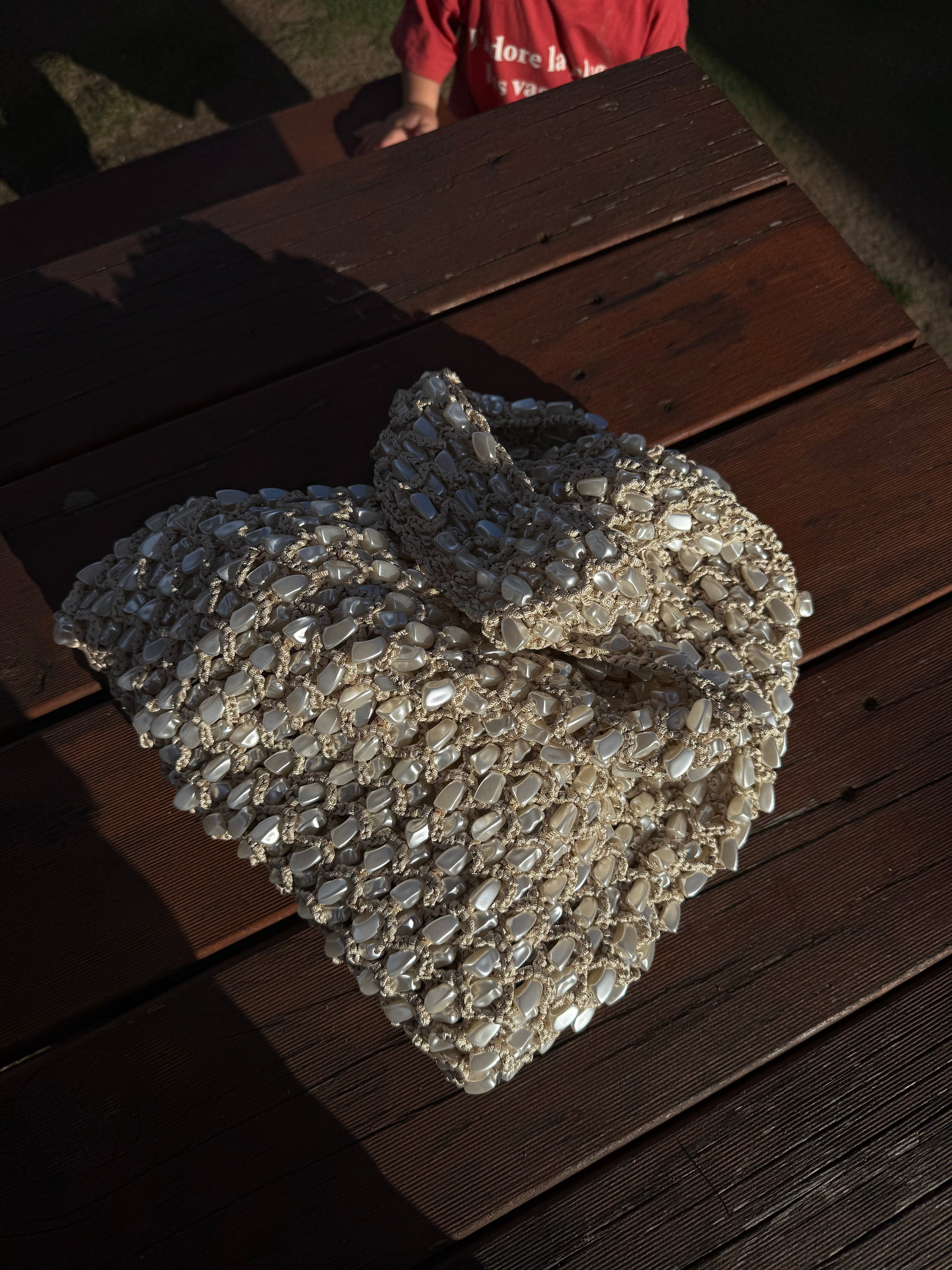 Sirena Pearl Beaded Bag