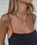 Golden Starfish Necklace