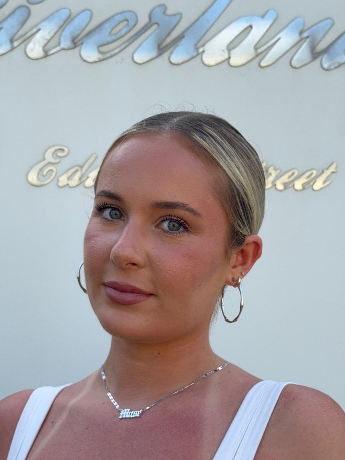 Bamboo Hoops Silver
