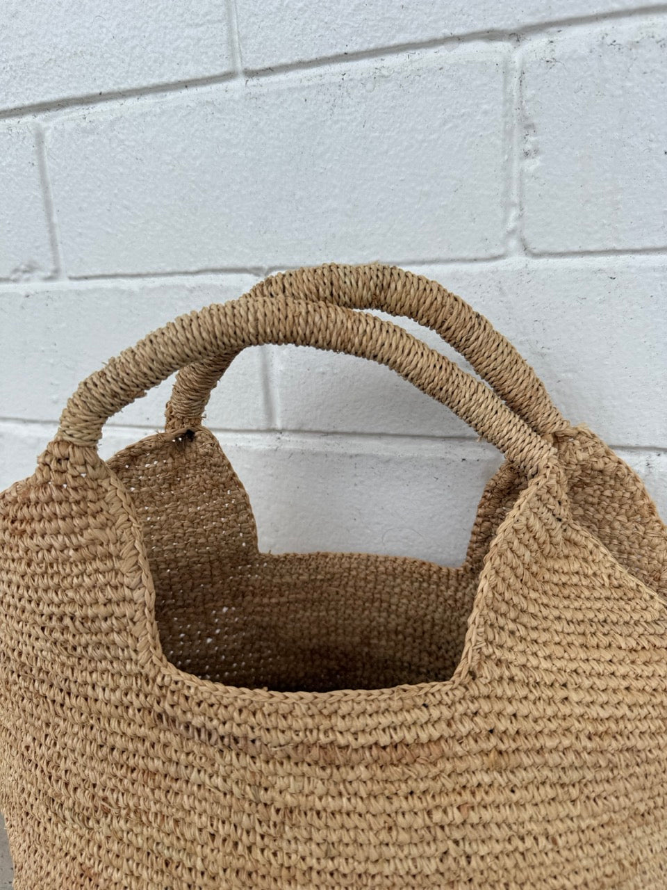 Raffia Bucket Bag