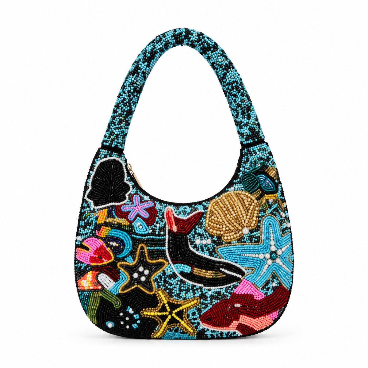 Under The Sea Beaded Bag