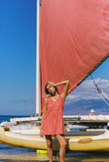 Mai Tai V Tunic Towelling Dress - Tangello