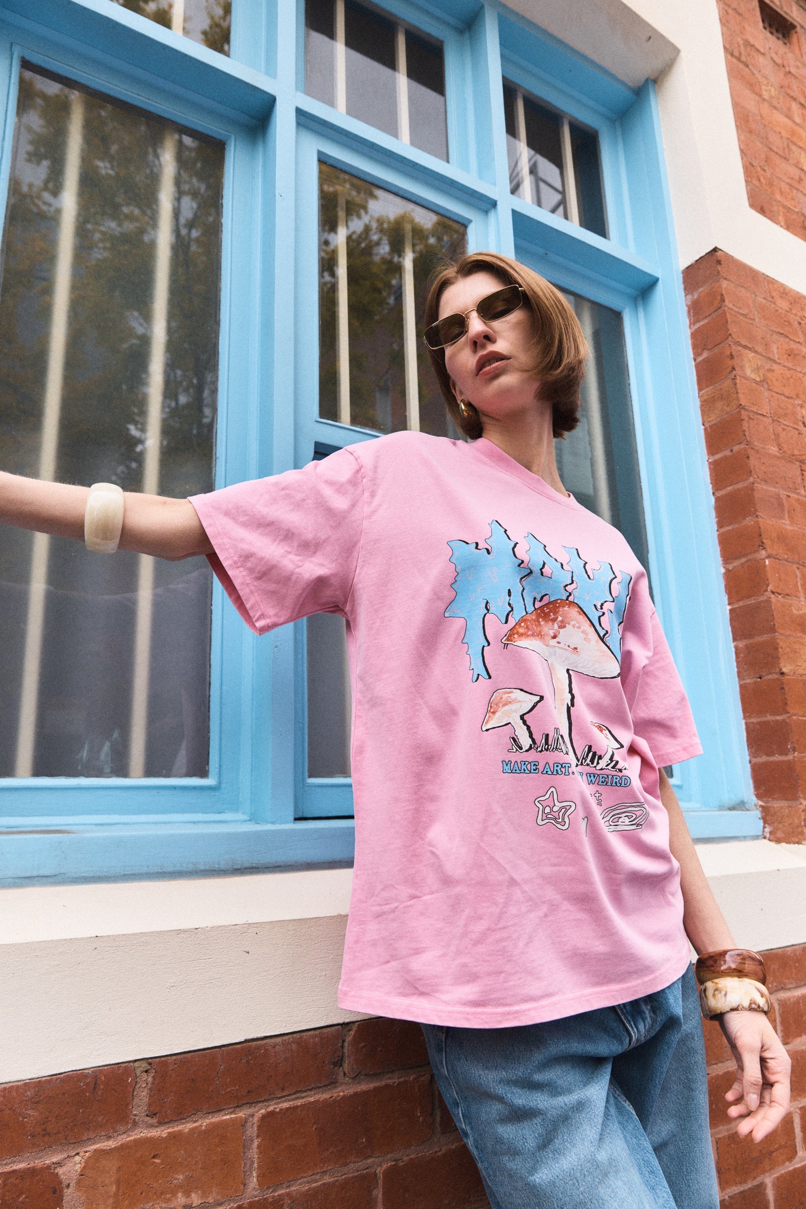 Stay Weird Oversize Tee Sale price