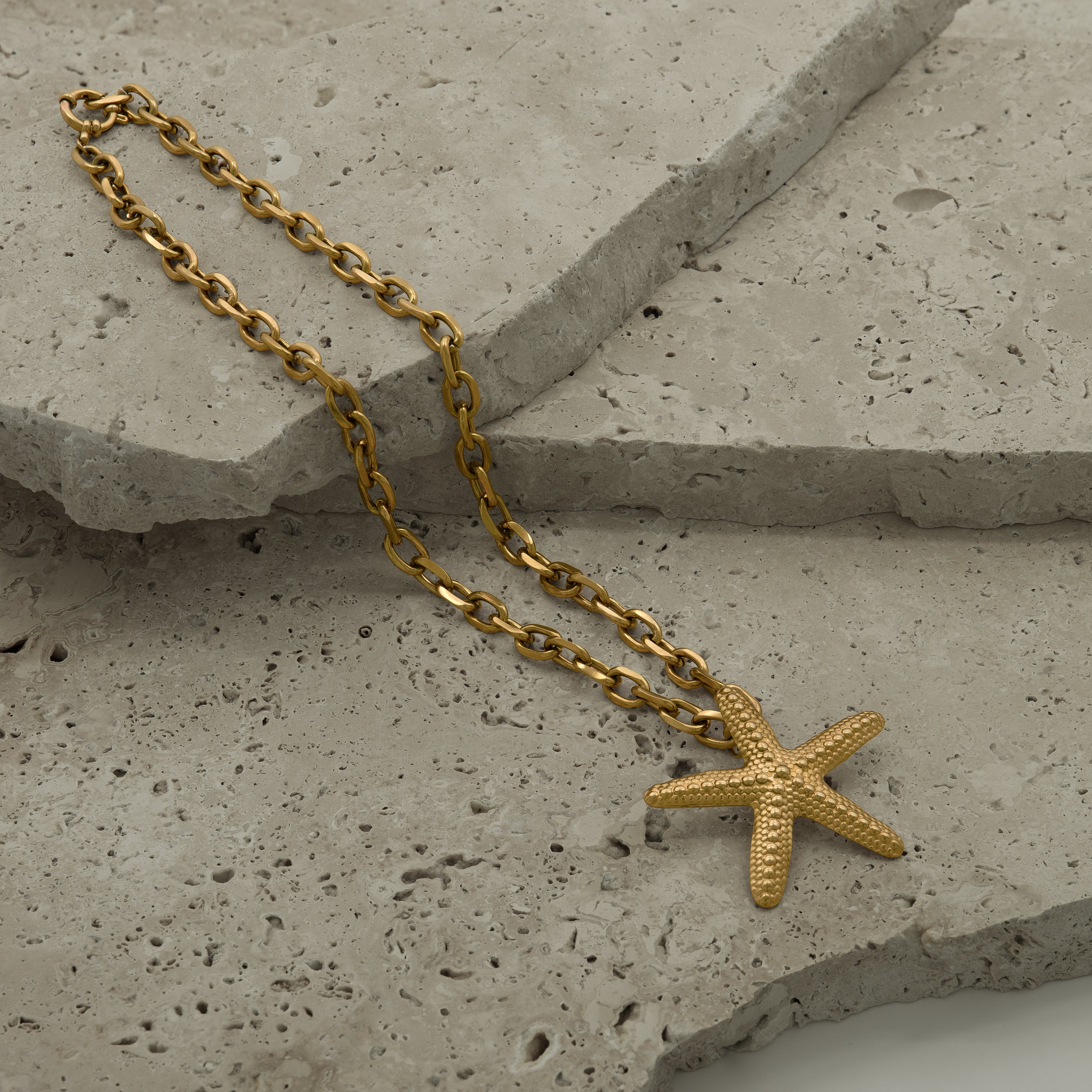 Golden Starfish Necklace