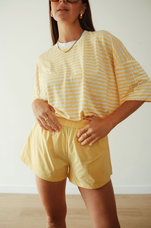 Chloe cotton short - golden yellow