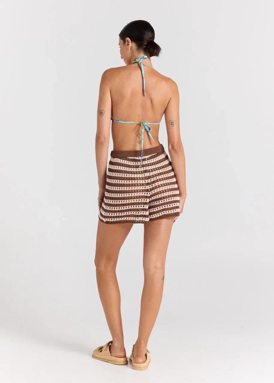 Sorrento Knit Crochet Short - Coco
