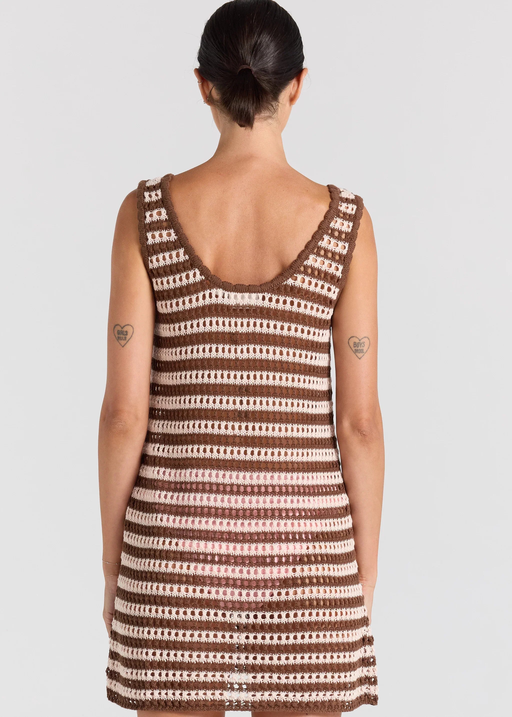 Sorrento U Crochet Knit Dress - Coco