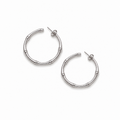Bamboo Hoops Silver