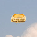 Baby Girl 18K Gold-Plated Signet Ring