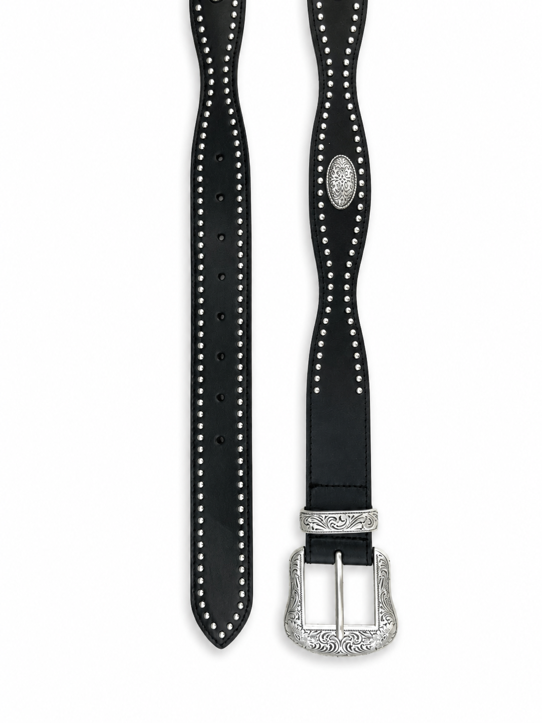 Studded Western Belt – Black