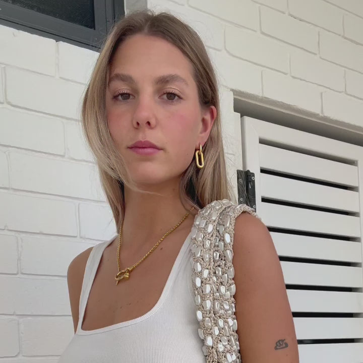 Sunlink 18k Gold Plated Hoops