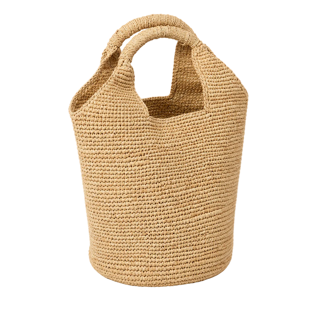 Raffia Bucket Bag