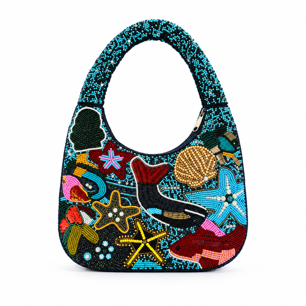Under The Sea Beaded Bag